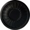 Ekena Millwork Leandros Ceiling Medallion (Fits Canopies up to 6 3/8"), Hand-Painted Jet Black, 19 7/8"OD x 1 1/4"P CM22LNBLF - alternate 1